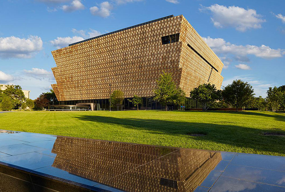 Exterior of the Smithsonian National Museum of African American History and Culture
